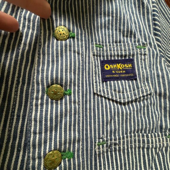 Vintage OshKosh B’gosh Union-Made Hickory Stripe Railroad Children's Jacket - Picture 4 of 13